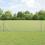 Vidaxl gelaste draadhek zilver 0.8 x 50 m