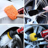 Vidaxl auto borstelset multikleur poly rattan