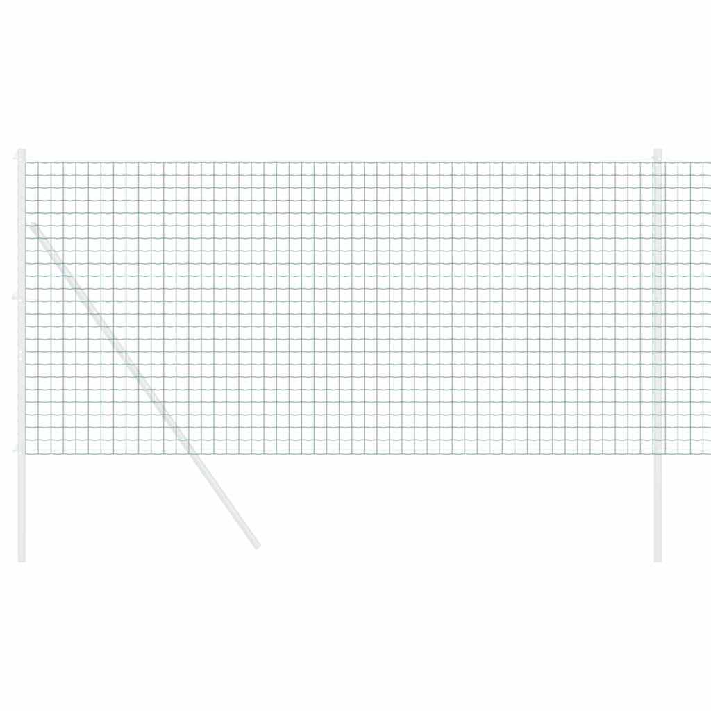 Vidaxl euro hek groen 1,2 x 10 m pvc-gecoat ijzer