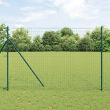 Vidaxl euro hek groen 1,6 x 10 m pvc-gecoat ijzer