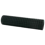 Vidaxl euro hek groen 1 x 25 m pvc-gecoat ijzer