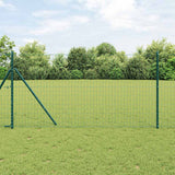 Vidaxl euro hek groen 1 x 25m pvc-gecoat ijzer