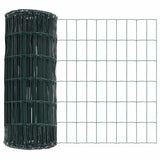 Vidaxl euro hek groen 0,4 x 25 m pvc-gecoat ijzer