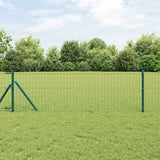 Vidaxl euro hek groen 0,6 x 50 m pvc-gecoat ijzer