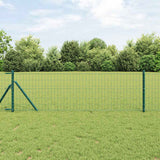 Vidaxl euro hek groen 0,4 x 50 m pvc-gecoat ijzer