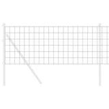 Vidaxl euro hek grijs 0,4 x 10 m pvc-gecoat ijzer