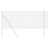 Vidaxl euro hek grijs 0,6 x 50 m pvc-gecoat ijzer