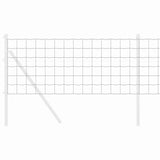 Vidaxl euro hek grijs 0,4 x 50 m pvc-gecoat ijzer