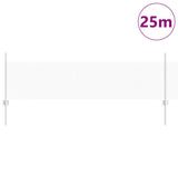 Vidaxl hek met paal zilver 0,5 x 25 m staal