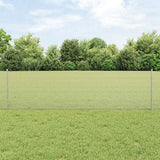 Vidaxl hek met paal zilver 0,6 x 25 m staal