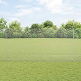 Vidaxl hek met paal zilver 1,6 x 25 m staal