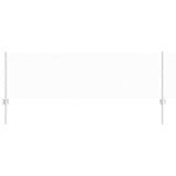 Vidaxl hek met paal zilver 0,6 x 10 m staal