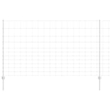 Vidaxl hek met paal zilver 1,4 x 25 m staal