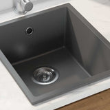 Vidaxl keukenwasbak grijs 38 x 44 x 20 cm graniet