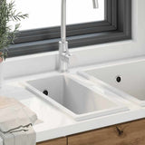 Vidaxl keukenwasbak wit 21 x 44 x 14 cm graniet