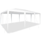 Vidaxl partytent wit 600 x 400 x 266 cm polyethyleen en staal