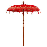 Vidaxl balinese parasol rood 185 x 185 x 260 cm