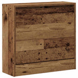 Vidaxl schoenenkast met plank oudhout 60 x 21 x 57 cm bewerkt hout
