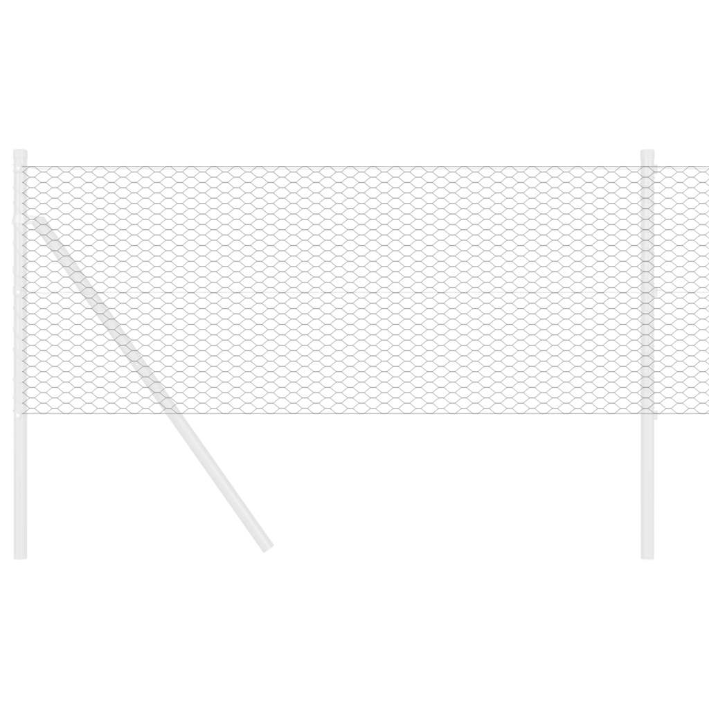 Vidaxl hexagon hek grijs 0,8 x 100 m pvc