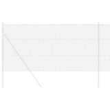 Vidaxl hexagon hek grijs 1,4 x 100 m pvc