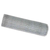 Vidaxl hexagon hek zilver 0,5 x 10 m gegalvaniseerd staal