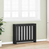 Vidaxl radiatorafdekking zwart eiken 104 x 20 x 82 cm bewerkt hout