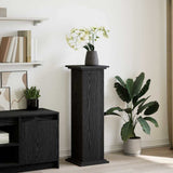Vidaxl displaystand met plank zwart eiken 31 x 30 x 90 cm bewerkt hout
