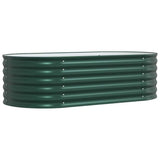Vidaxl verhoogd bed groen 160 x 80 x 44 cm staal
