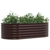 Vidaxl verhoogd bed bruin 160 x 80 x 44 cm staal