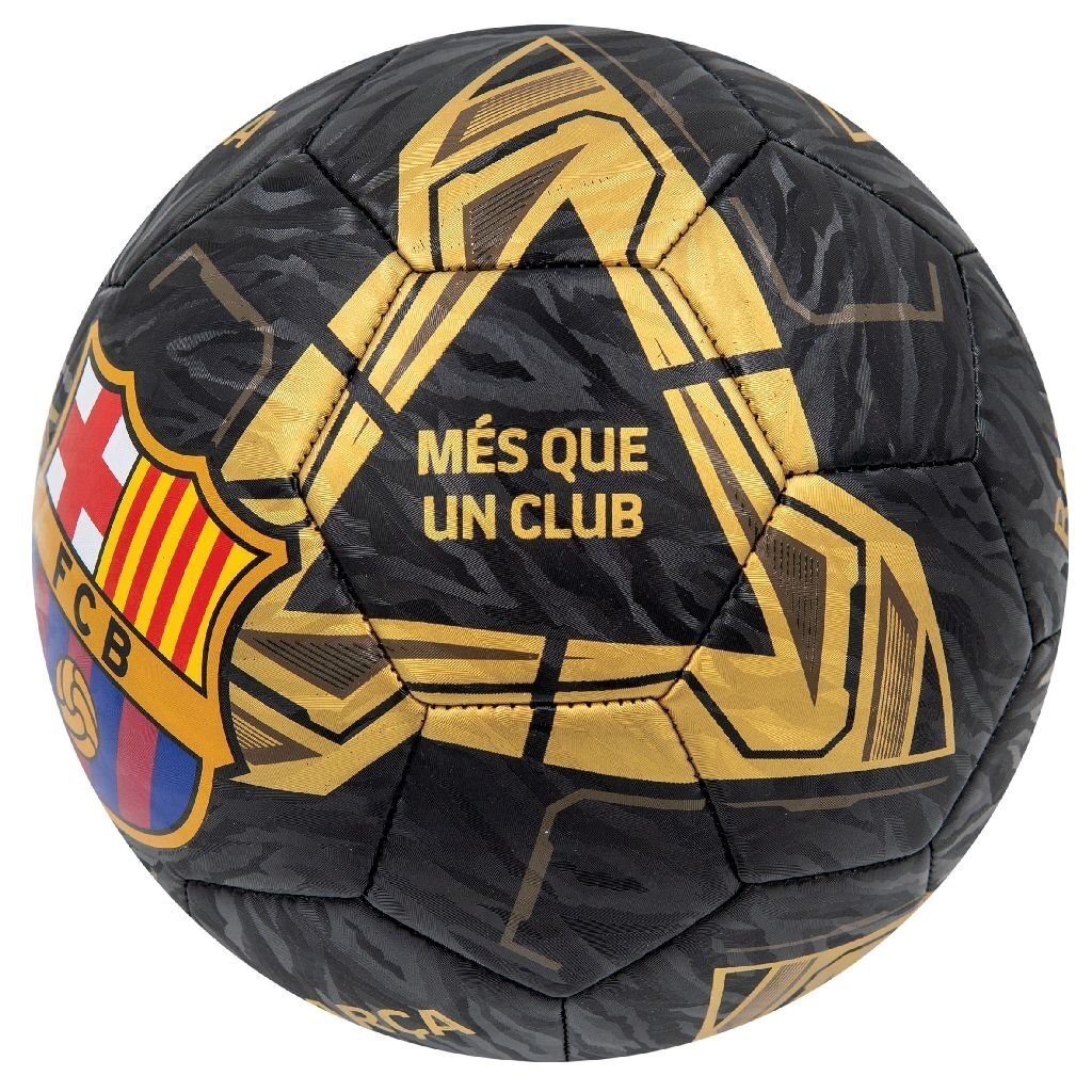 Ballon de football autres marques FC Barcelone Lightning taille 5 noir or