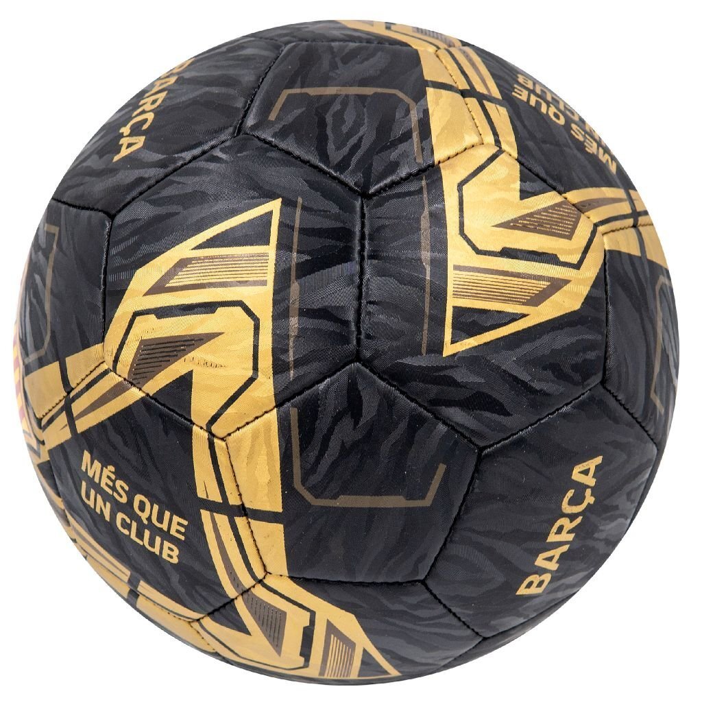 Ballon de football autres marques FC Barcelone Lightning taille 5 noir or
