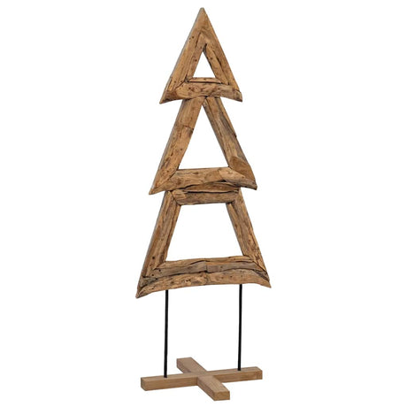 Vidaxl kerstboom met standaard bruin 90 cm massief teakhout