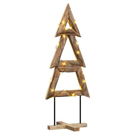 Vidaxl kerstboom met standaard bruin 149,5 cm massief teakhout