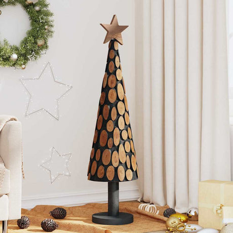 Vidaxl kerstboom met standaard bruin 120 cm massief teakhout