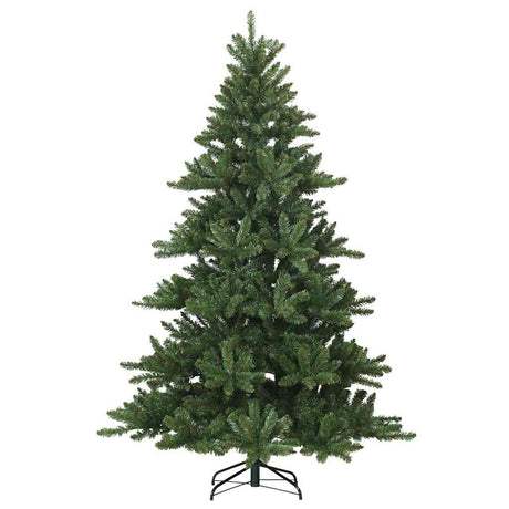 Vidaxl kunstmatige inklapbare kerstboom groen 210 cm pvc, staal