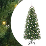Vidaxl kunstkerstboom met 150 led met standaard groen 150 cm pe en pvc