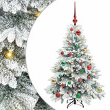 Vidaxl kunstkerstboom met 150 led met standaard wit 120 cm pe en pvc