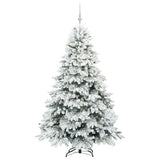 Vidaxl kunstkerstboom met 300 led met standaard wit 180 cm pe en pvc