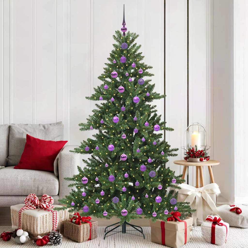 Vidaxl kunstmatige inklapbare kerstboom groen 180 cm pvc en staal