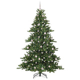 Vidaxl kunstmatige inklapbare kerstboom groen 210 cm pvc en staal