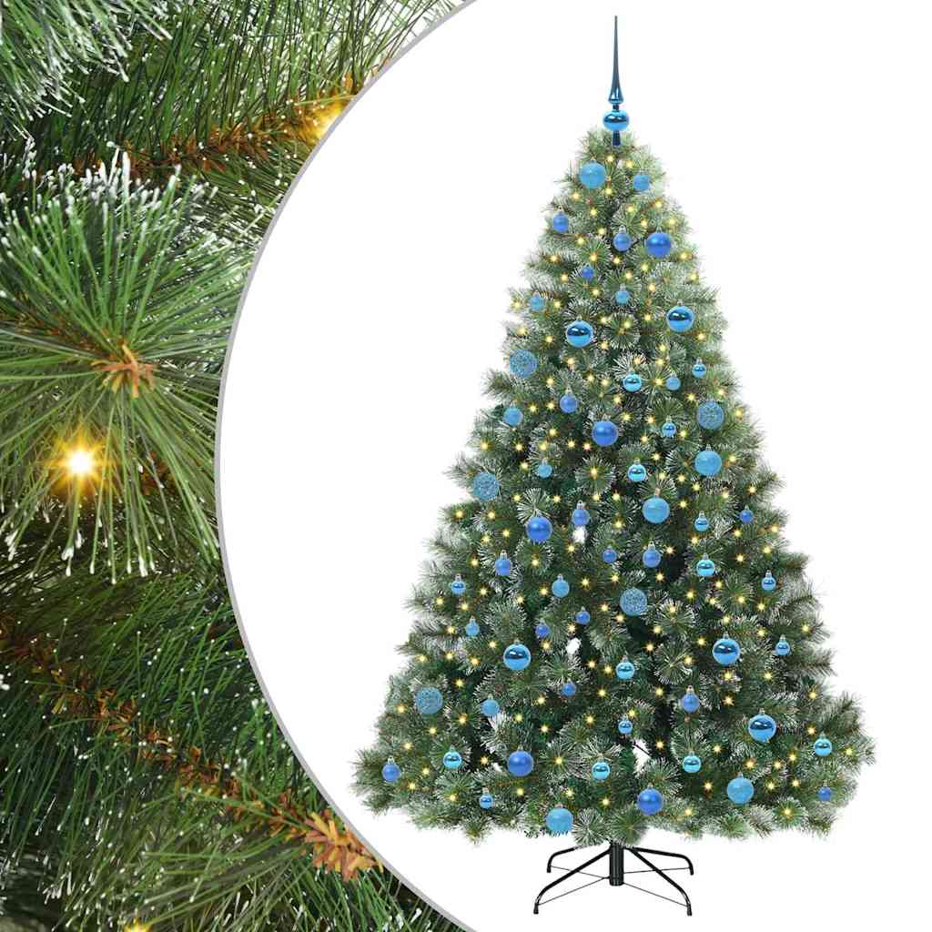 Vidaxl kunstkerstboom met 300 led met standaard groen 180 cm pe en pvc