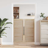 Vidaxl kastdeur 2 pcs naturel 49,5 x 2,1 x 110 cm massief grenenhout