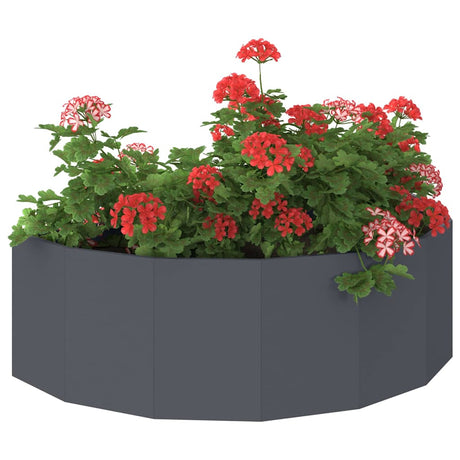 Vidaxl plantenbak antraciet 120 x 60 x 35 cm staal