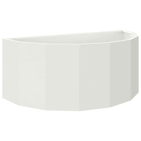 Vidaxl plantenbak wit 90 x 45 x 35 cm staal