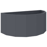 Vidaxl plantenbak antraciet 90 x 45 x 35 cm staal