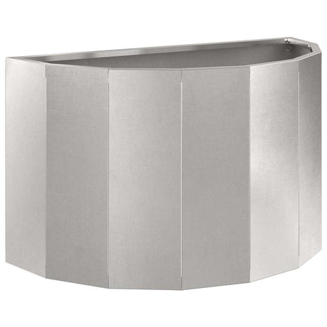 Vidaxl plantenbak zilver 60 x 30 x 35 cm roestvrij staal