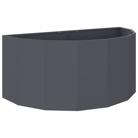 Vidaxl plantenbak antraciet 120 x 60 x 50 cm staal
