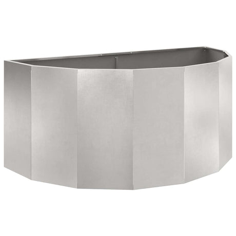 Vidaxl plantenbak zilver 120 x 60 x 50 cm roestvrij staal