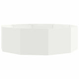 Vidaxl plantenbak wit 120 x 120 x 35 cm staal