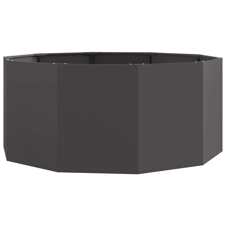 Vidaxl plantenbak zwart 120 x 120 x 50 cm staal